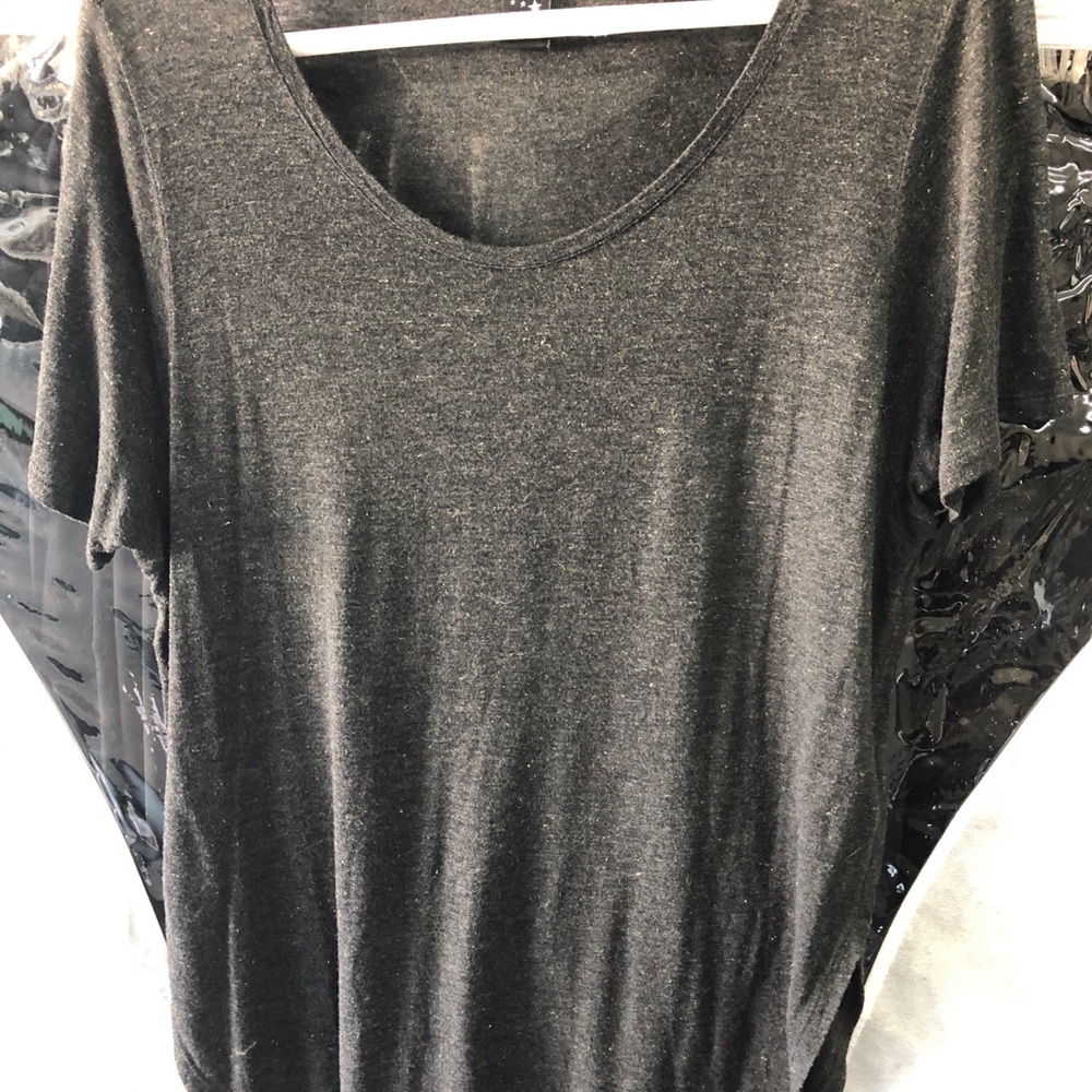 Gray sparkle top